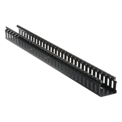 PANDUIT H2X2BL6 - Canaleta Ranurada de PVC / Base Tipo H / 2.17 in Ancho / 1.92 in Alto / 6 ft Largo / Sin Tapa / Negro | SIERRA STORE