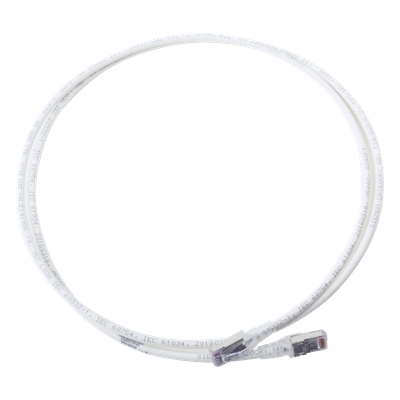 SIEMON SP6A-S05-02 - Patch Cord Cat6A Blindado / S/FTP / 28 AWG / 1.52 m (5 ft) / Diámetro 5.5 mm / Color Blanco | SIERRA STORE