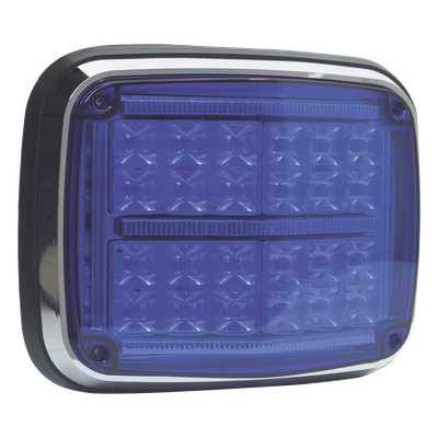 Luz de Advertencia LED / 24 LEDs / 11 Patrones Programables / IP67 / 12-30 VCC / 24 W / Policarbonato | SIERRA STORE
