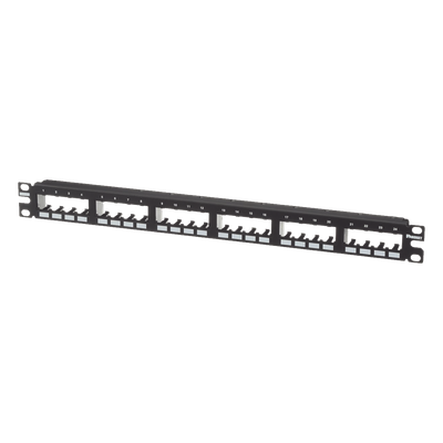 PANDUIT CPP24FMWBLY - Panel de Parcheo Modular / 24 Puertos / 1UR / Montaje al Ras / 19" o 23" / Sin Blindaje / CRS y ABS | SIERRA STORE