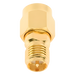 Adaptador en Línea / SMA Macho a SMA Hembra Inverso / Cuerpo Bronce Oro / Contacto Oro / Aislante Teflón | SIERRA STORE