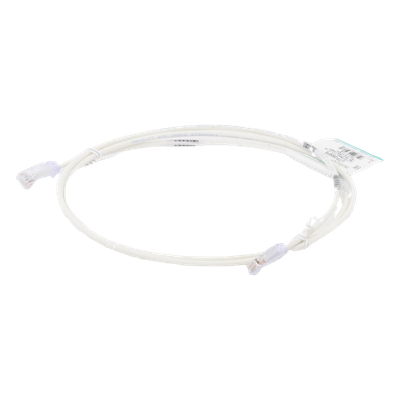PANDUIT UTP28SP5 - Cable de Parcheo Cat6 UTP / 28AWG Diámetro Reducido / 1.52 m (5 Pies) / PoE++ / LSZH-CM / Blanco Mate | SIERRA STORE