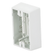 SIEMON CT4-BOX-02 - Caja de Montaje Superficial / Para Placas de Pared Universales / Color Blanco / Compatible con Anillos de | SIERRA STORE
