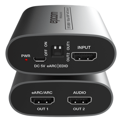Extractor de Audio eARC HDMI / 18 Gbps / 4K HDR / Salidas Óptica y Coaxial Simultáneas / Audio HD 7.1 / Dolby Atmos y DTS:X / Diseño | SIERRA STORE