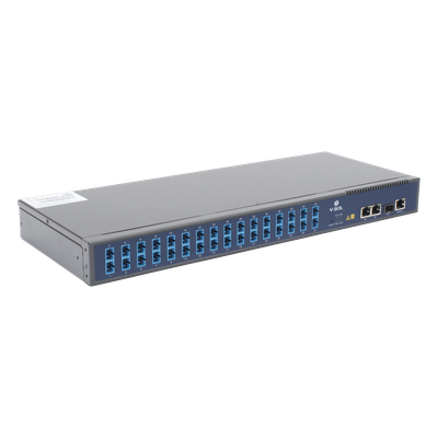 OLT GPON / 1 Puerto PON con Splitter 1:32 / 3 Uplink (2 GE + 1 SFP/SFP+) / Hasta 128 ONUs / 20 km / 1.73 ft Rack | SIERRA STORE