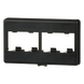 PANDUIT CFFP4BL - Placa de Mobiliario Modular / 4 Puertos Mini-Com / ABS / 2.9 x 1.77 x 0.88 in / Negro | SIERRA STORE
