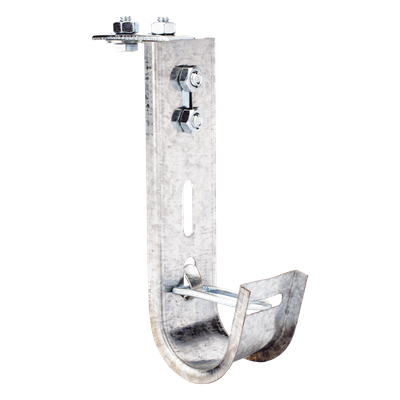 Soporte J-Hook / 14 Cables Cat6 / Acero al Carbón / Instalación Interior / Fijación Perforada | SIERRA STORE