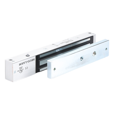 Chapa Magnética Electromagnética / 600 lb (272 kg) / 12/24 VDC Seleccionable / Sensor de Estado de Unión / LED / Uso Interior | SIERRA STORE