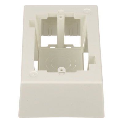 PANDUIT JB1IW-A - Caja de Pared Superficial / ABS Resistente / 5.09 x 3.34 x 1.75 in / Salidas 1/2, 3/4, 1 in / Blanco Mate | SIERRA STORE