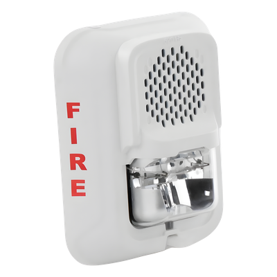 Sirena de Baja Frecuencia con Estroboscopio / 520 Hz / 7 Niveles de Candela / 2 Hilos / Montaje en Muro | SIERRA STORE