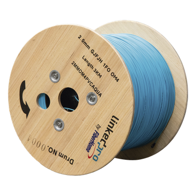 LINKEDPRO BY EPCOM 2MMOM4PVCAQUA - Cable de Fibra Óptica Multimodo OM4 / 50/125 µm / Simplex 2.0 mm / Buffer 0.9 mm / 10 Gigabit | SIERRA STORE