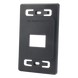 SIEMON MX-FP-S-02-01 - Placa de Pared Modular / 2 Salidas / Compatible Z-MAX Blindados / Montaje Frontal-Trasero / Color Negro | SIERRA STORE