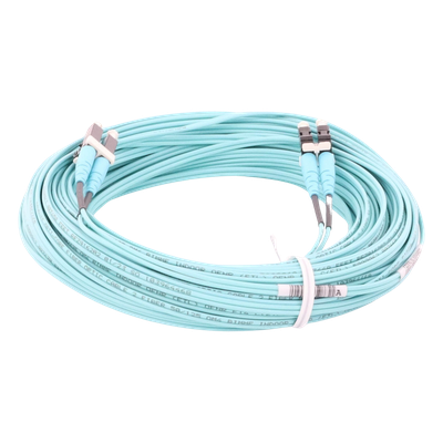 PANDUIT FZ2ERLNLNSNM020 - Jumper de Fibra Óptica / Multimodo OM4 50/125 / LC-LC Dúplex / OFNR Riser / 20 m (65.62 pies) / Color Aqua | SIERRA STORE