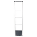Arco EAS Receptor RF / 8.2 MHz / Alarma 100 dB / Aluminio y Acrílico / 1670 mm (5.5 ft) de Altura / 15 W | SIERRA STORE