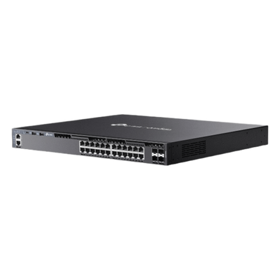 Switch L3 SDN Administrable / 24 Puertos Gigabit / 4 Puertos SFP+ 10G / 128 Gbps / Ruteo Dinámico RIP/OSPF/VRRP / Fuente Redundante / | SIERRA STORE