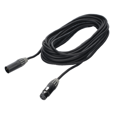 Cable XLR / 3 Polos / Conectores Macho-Hembra / Contactos Dorados 24k / Triple Blindaje / 5 m (16.4 ft) / Nylon Flexible | SIERRA STORE
