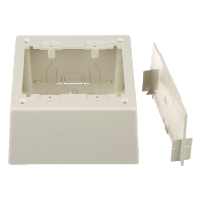 PANDUIT JBP2DIW - Caja de Pared Superficial Doble / PVC Autoextinguible / 5.19 x 5.19 x 2.75 in (131.9 x 131.9 x 69.8 mm) / Blanco Mate | SIERRA STORE