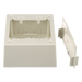 PANDUIT JBP2DIW - Caja de Pared Superficial Doble / PVC Autoextinguible / 5.19 x 5.19 x 2.75 in (131.9 x 131.9 x 69.8 mm) / Blanco Mate | SIERRA STORE