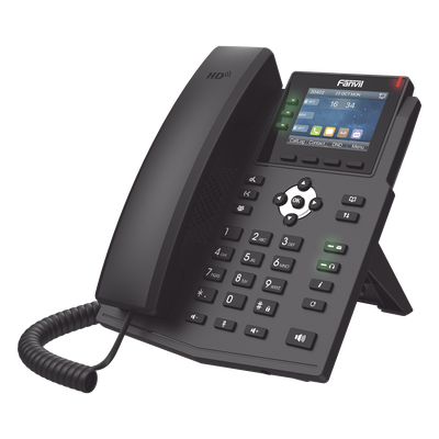 Teléfono IP / 6 Líneas SIP / Pantalla LCD Color 2.8" / Audio HD / Conferencia 3 Vías / Puertos Gigabit / PoE 802.3af | SIERRA STORE