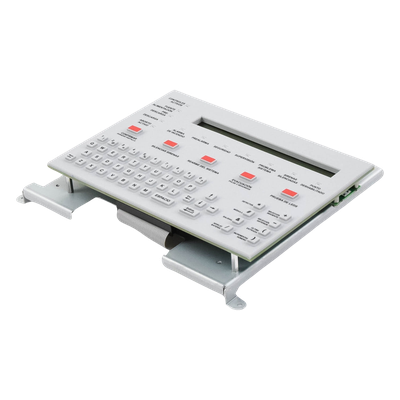 Teclado LCD para Panel de Incendio / Pantalla Retroiluminada 80 Caracteres / Teclado QWERTY / 12 LEDs de Estado / Español / Serie ONYX | SIERRA STORE