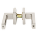 Manija Electrónica Biométrica / 30 Usuarios / Reversible Izquierda o Derecha / Níquel Satinado / Pilas AAA / Pestillo Anti-Tarjeta | SIERRA STORE