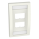 PANDUIT CFPE4IWY - Placa de Pared Vertical / 4 Puertos Mini-Com / 69.8 x 114.3 mm / 2.75 x 4.5 pulg / Blanco Mate | SIERRA STORE