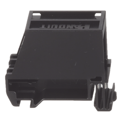 PANDUIT CADIN1BL-S - Adaptador de 1 Puerto / Blindado / Riel DIN 35 mm (1.38 in) / Mini-Com / Perfil Bajo / Negro | SIERRA STORE
