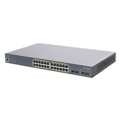 Switch PoE Administrable  de 24 Puertos Gigabit, 4 Puertos SFP, Soporta Hasta 410 W con Opción de Controlador para Serie Neutron y | SIERRA STORE