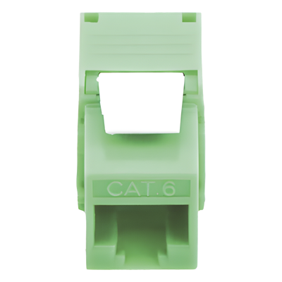 LINKEDPRO BY EPCOM LP-KJ-610-TTGR - Módulo Jack Keystone / Cat6 UTP / Terminación 180° / Toolless / 1 Puerto / Verde | SIERRA STORE