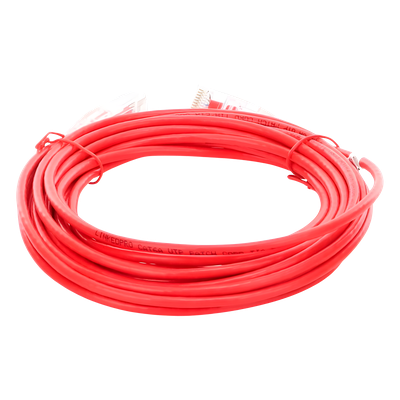 LINKEDPRO BY EPCOM LP-UT6A-500-RD-28 - Cable de Parcheo Slim UTP Cat6A / 5 m (16.40 ft) / 28 AWG / RJ45 / Rojo | SIERRA STORE