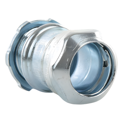 Conector Recto Compresión / Acero Galvanizado / 3/4 in / Pared Delgada 10 mm (0.394 in) / Compacto | SIERRA STORE