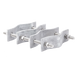Juego de Abrazaderas Dobles / Mástiles 3.8 a 8.9 cm (1.5 a 3.5 in) / Separación 12 cm (4.75 in) / Acero Galvanizado / Torres Cuadradas | SIERRA STORE