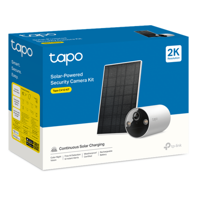 Kit Cámara Solar IP / 2K 3MP / Visión Nocturna Color / Batería 6400 mAh 180 Días / IP65 / Detección IA Personas / Audio Bidireccional | SIERRA STORE