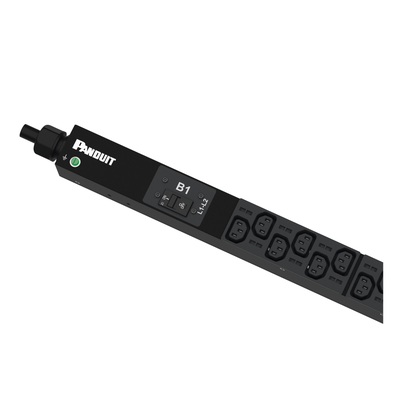 PANDUIT P36B22M - PDU Básico / NEMA L15-30P / 30x C13 + 6x C19 / 208 Vca / 30 A / Vertical 0U o Horizontal 1U/2U / Cable 3 m (10 ft) | SIERRA STORE