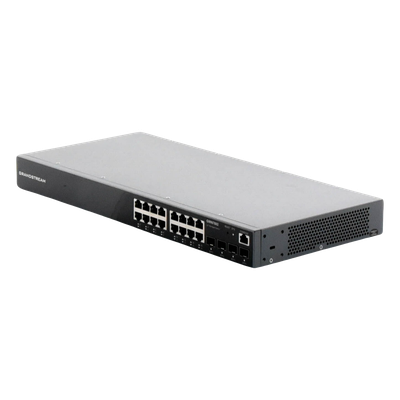 Switch Gigabit Administrable / 16 Puertos RJ45 10/100/1000 Mbps / 4 Puertos SFP Uplink / 40 Gbps Capacidad de Conmutación | SIERRA STORE