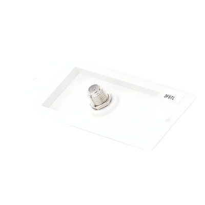 Toma de Pared Coaxial / Conector Tipo F / 75 Ohm / Estilo Designer / Blanco Brillante | SIERRA STORE