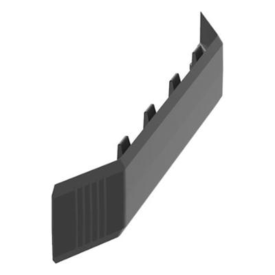 PANDUIT AFR4CCBL - Unión Recta para Canaleta de Piso / 4 Vías / PVC Rígido / Carga 907 kg / ADA / 186x14.7 mm | SIERRA STORE