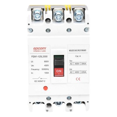 Interruptor Térmico 3P / 100 A / 690 V CA / Alta Capacidad de Ruptura / Aplicaciones Fotovoltaicas AC / -5°C a +40°C | SIERRA STORE