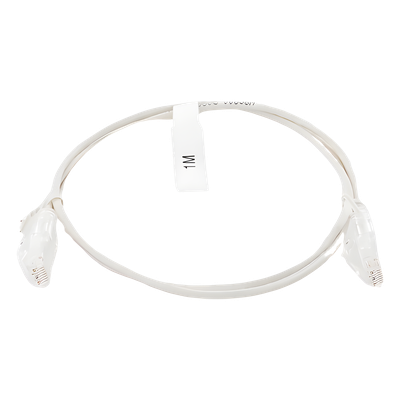 LINKEDPRO BY EPCOM LP-UT6-100-WH28 - Cable de Parcheo Slim UTP Cat6 / 1 Metro (3.28 Pies) / 28 AWG / Blanco / 1 Gbps+ | SIERRA STORE