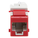 SIEMON U6-K03NS - Jack Keystone / Cat6 UTP / T568A-B / Punch Down 110 / UL94 V-0 / Rojo | SIERRA STORE