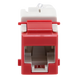 SIEMON U6-K03NS - Jack Keystone / Cat6 UTP / T568A-B / Punch Down 110 / UL94 V-0 / Rojo | SIERRA STORE