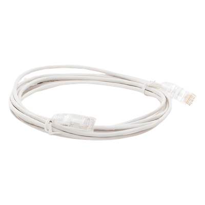 LINKEDPRO BY EPCOM LP-UT6-300-WH28 - Cable de Parcheo Slim UTP Cat6 / 3 m (9.84 pies) / 28 AWG / Blanco / Sin Blindaje / 1 Gbps+ | SIERRA STORE