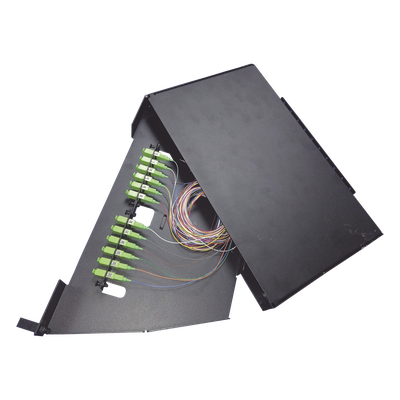 Patch Panel / 12 Puertos / 1U / Pigtails Preinstalados / Placas Adaptadoras / Splice Tray Integrado | SIERRA STORE