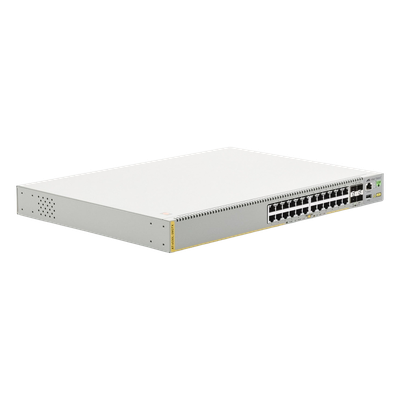 Switch Capa 3 / 24 x Gigabit / 4 x SFP+ 10G / Stackeable / Doble Fuente / 128 Gbps / 95.2 Mpps | SIERRA STORE