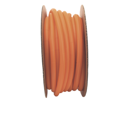 PANDUIT CLT100F-C3 - Tubo Corrugado Abierto / 1 in (25.4 mm) Diámetro / 30.5 m (100 ft) / Polietileno / Naranja / UL 94 HB / RoHS | SIERRA STORE