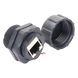 LINKEDPRO BY EPCOM LP-C6WP-CP - Acoplador Industrial / Cat 6 Blindado / IP67 Waterproof / -10°C a 60°C / 750 Ciclos / 50μm Oro | SIERRA STORE