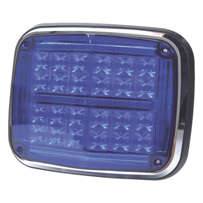 Luz de Advertencia LED / 24 LEDs / 11 Patrones Programables / IP67 / 12-30 VCC / 24 W / Policarbonato | SIERRA STORE