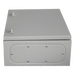 Gabinete de Acero IP66 Uso en Intemperie (400 x 600 x 200 mm) con Placa Trasera Interior Metálica y Compuerta Inferior Atornillable | SIERRA STORE