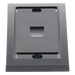 PANDUIT CFPE1BLY - Placa de Pared Vertical / 1 Puerto Mini-Com / Espacio para Etiquetas / ABS Negro | SIERRA STORE