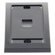 PANDUIT CFPE1BLY - Placa de Pared Vertical / 1 Puerto Mini-Com / Espacio para Etiquetas / ABS Negro | SIERRA STORE